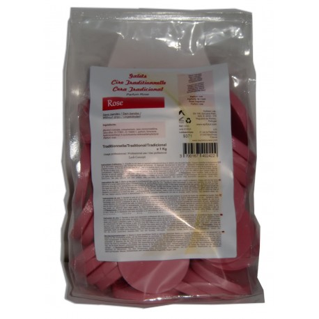 Galets cire traditionnelle 1 kg - Rose