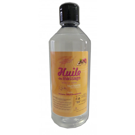 Verveine-Tilleul-Bergamotte - 500 ml - Huile de massage nourrissante-