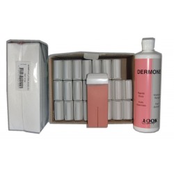 ROSE - Recharge cire roll on - 24x100 ml - Bandes, huile 500 ml